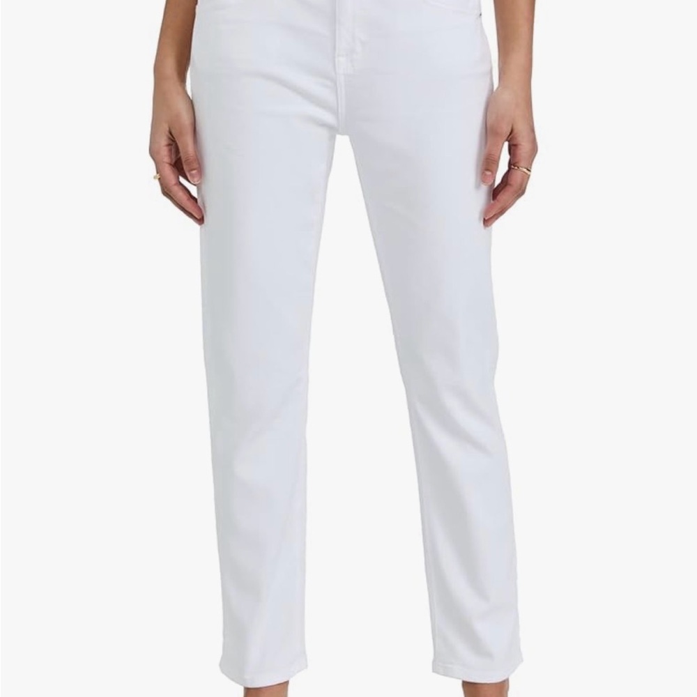 AG Adriano Goldschmied Bright White Cigarette Leg Jeans